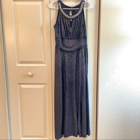 Enfocus Navy Blue Long Dress - Picture 1 of 4
